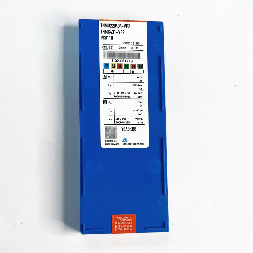 HUAZHICHUN 10 個オリジナル Tnmg220404-vp2 PC8110 / TNMG 220404-MP NC5330 CNC 超硬インサート S