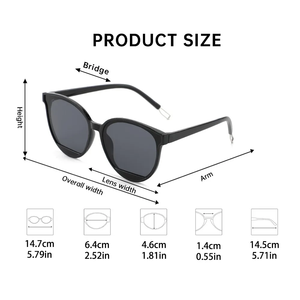 Personalized Vintage Large Frame Sunglasses Trendy Retro Multicolor Lenses Eyewear Jelly Lightweight UV400 Sun Glasses Holiday