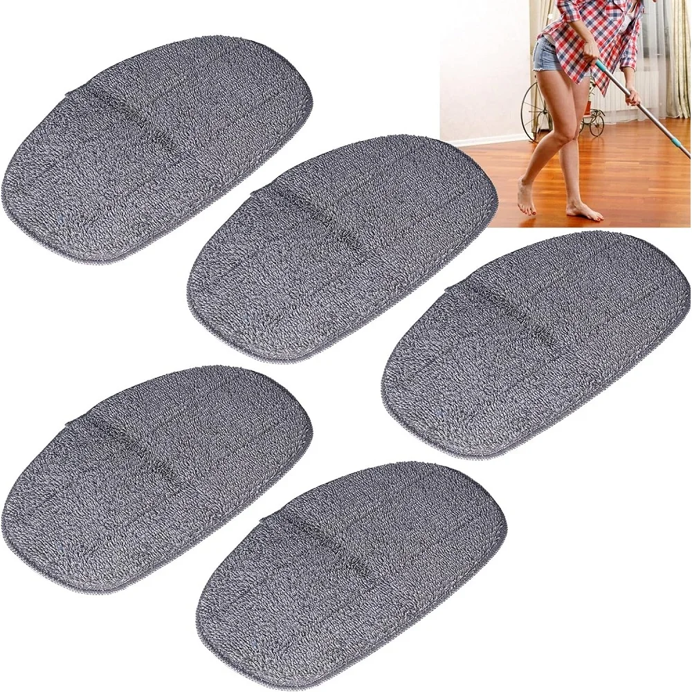 5PCS Steam Mop Cloth Ultrafine Fiber Mop Pads Compatible with Leifheit Cleantenso Steam Cleaning Pad Mopping Cloth Steam Mop Pad