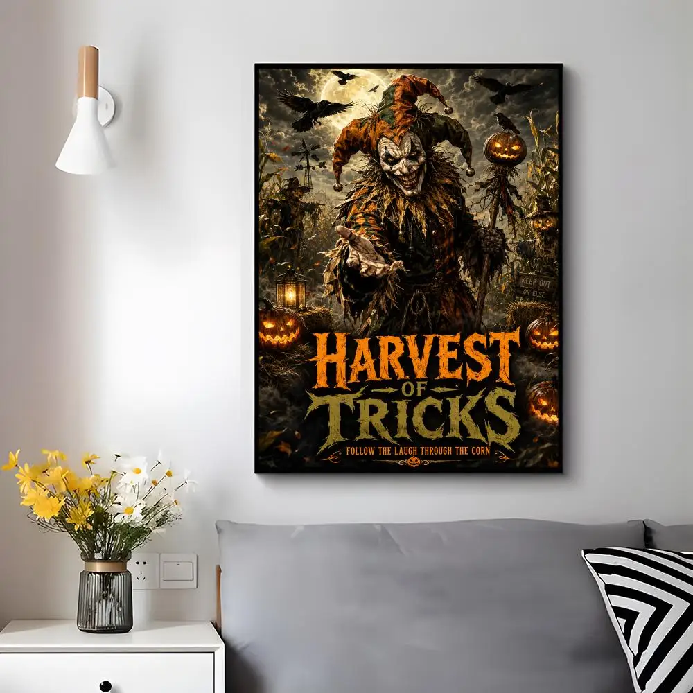 h-Halloween Joker Poster Modern Luxury Wall Poster Home Decor Space Enhancer