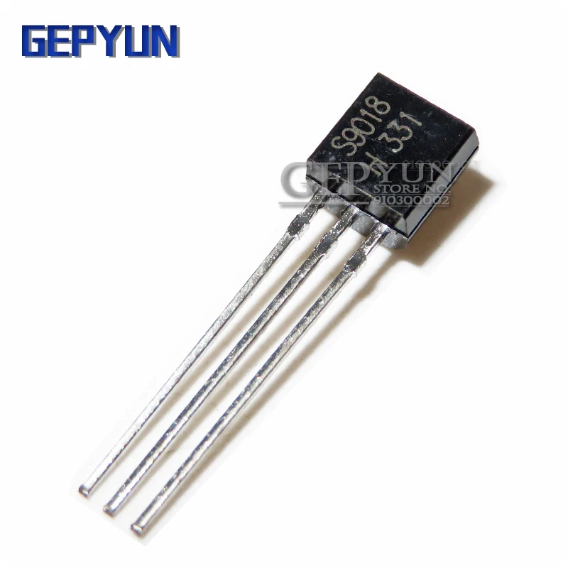 100Pcs S9018 Om-92 9018 TO92 Triode Transistor Gepyun