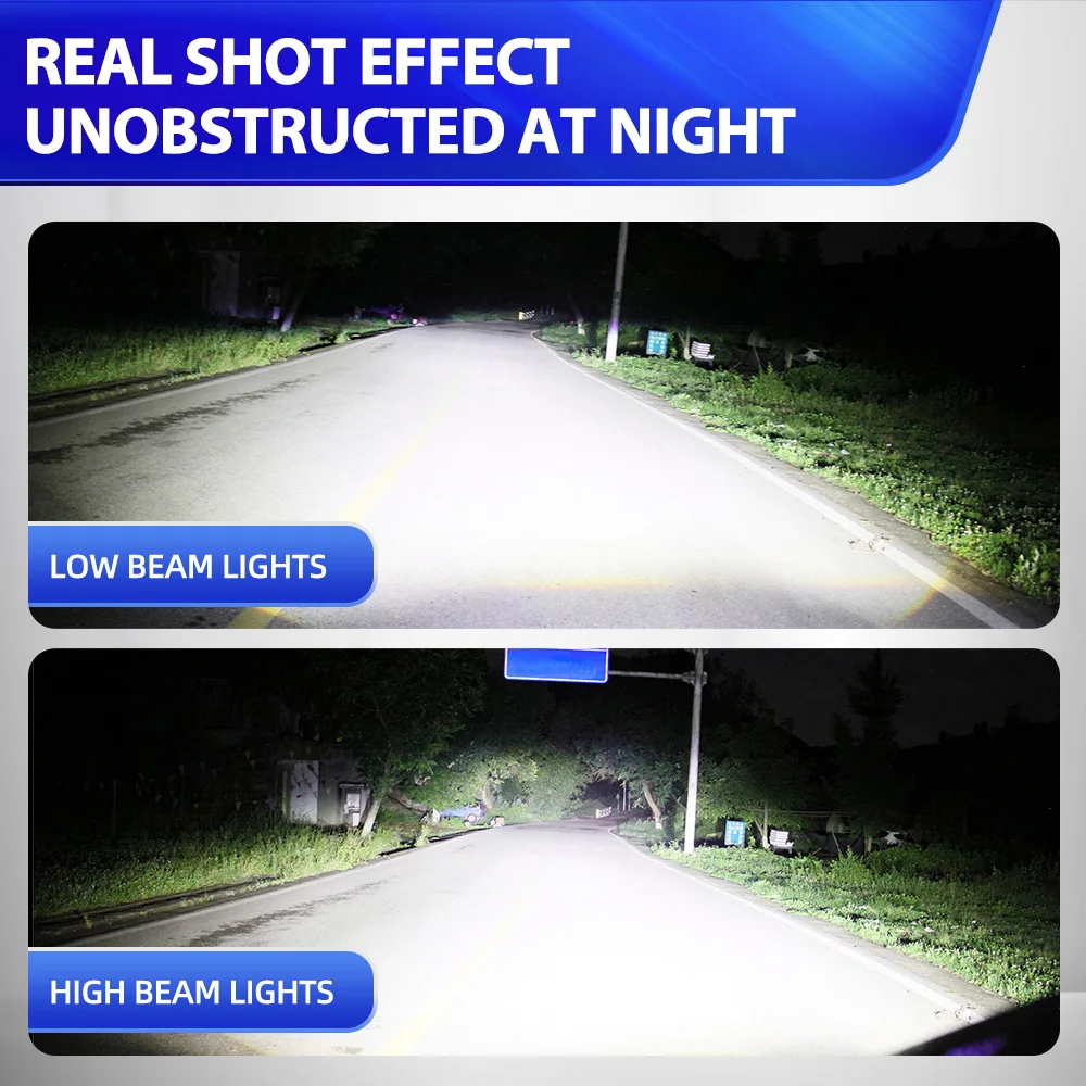 H4 LED Headlight Mini Lens Projector 40000LM Left-hand Drive Auto LED Headlight Bulbs Low Beam Canbus Bulb For Car/Motor 12V 24V