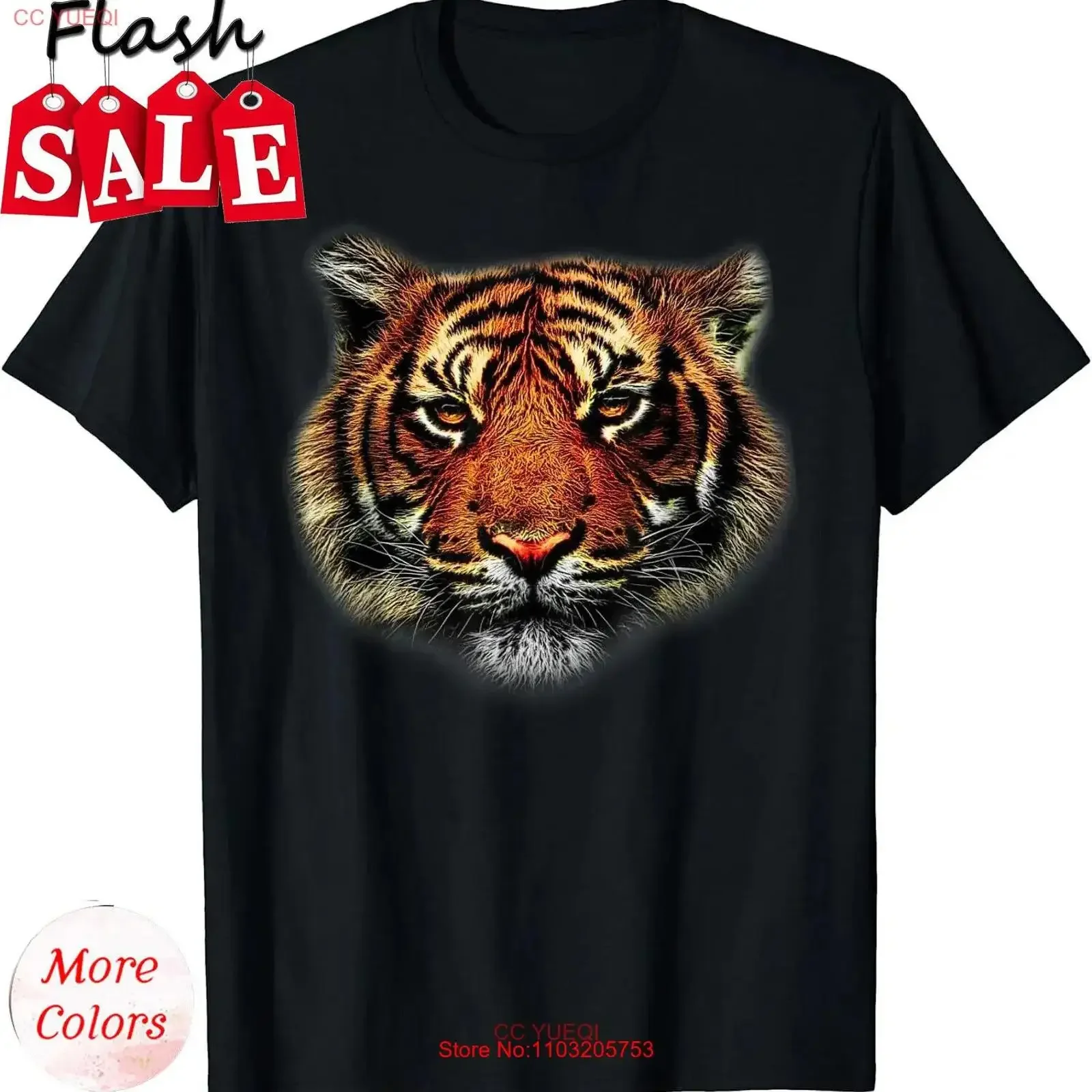 

Футболка с леопардовой головой гепарда и тигровыми глазами, винтажный стираный топ для повседневной носки, уличная одежда, удобная мягкая графика с рисунком