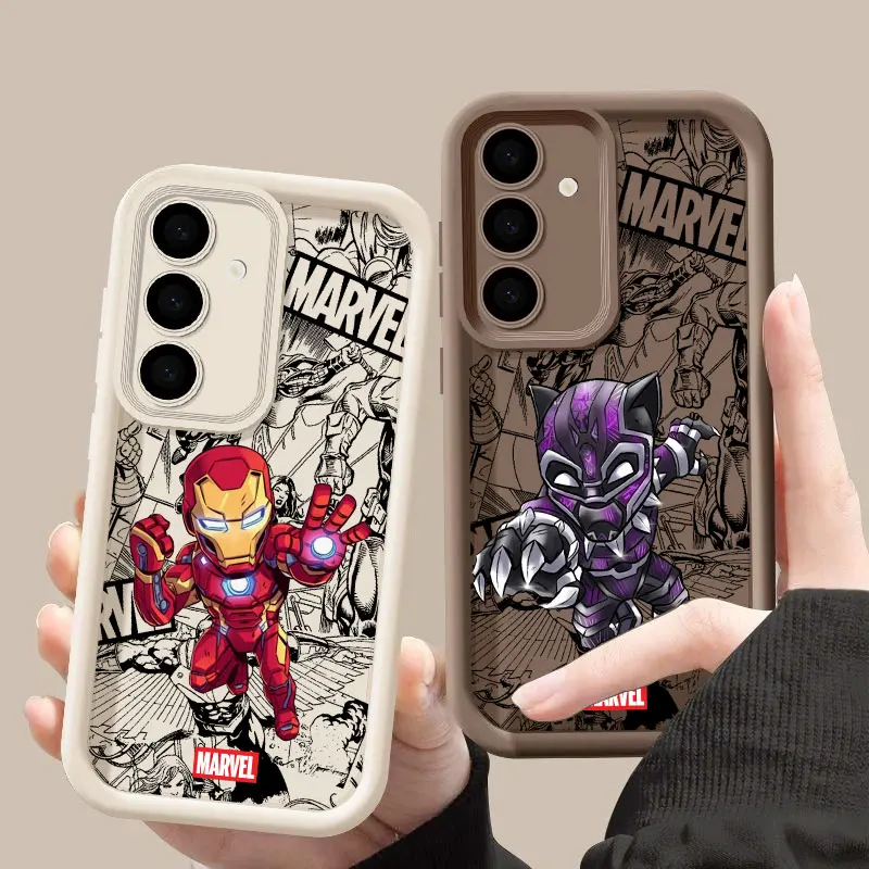 Black Panther Marvel Ironman Yodas S26 Ultra Case For Samsung Galaxy S26 S25 S24 S22 S23 Ultra S21 Plus S20 S25 FE 5G Soft Cover