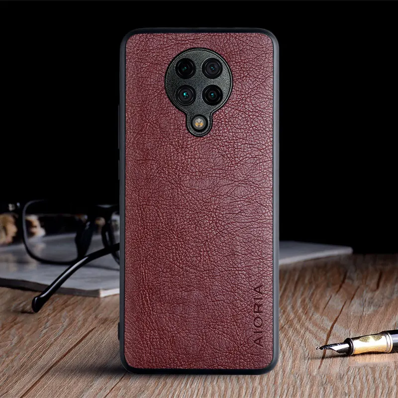 Case for Xiaomi Poco F2 Pro X3 NFC X2 funda luxury Vintage Leather skin coque soft hard cover for xiaomi poco f2 pro case capa
