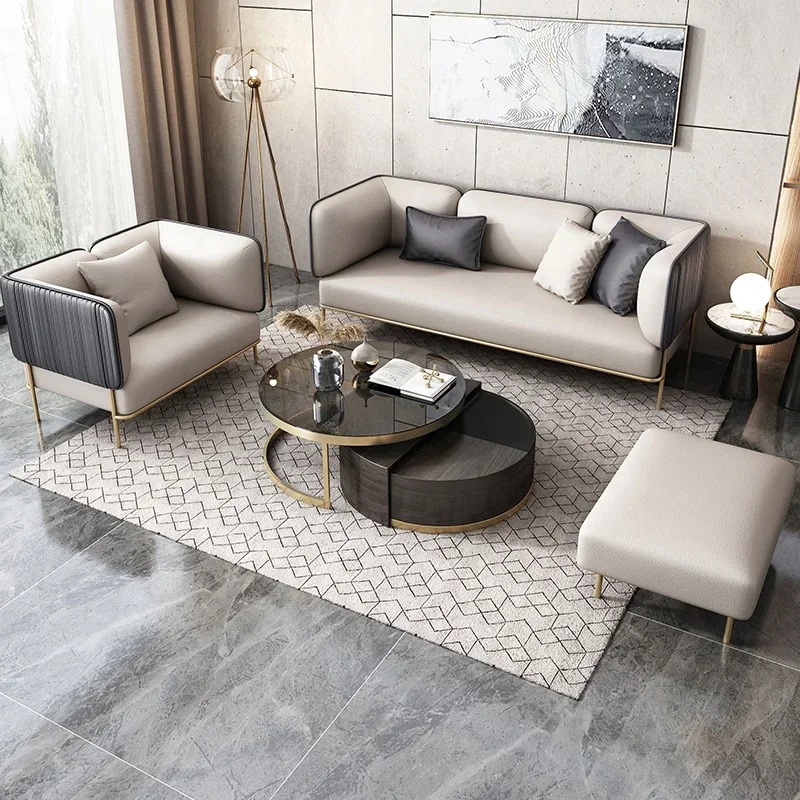 

Jasiway Design Furniture 3 Seaters High Feet Technology Cloth Luxury Couch Living Room Sofas high quality