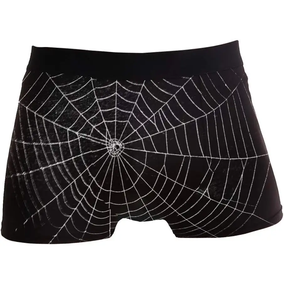 

Spider Web Mens Boxer Briefs Underwear Breathable Stretch Boxer Trunk with Pouch S-XXL Underwear with Moisture-Wicking Fabric