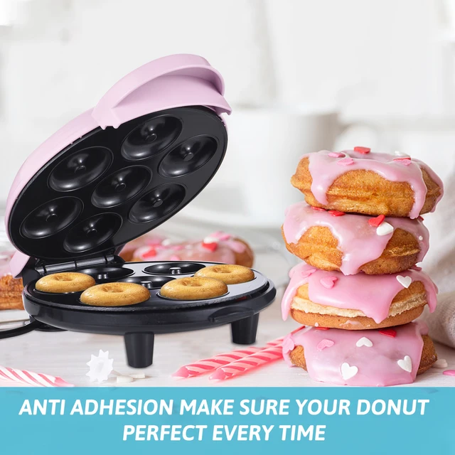 Dash Mini Donut Maker Machine Makes 7 Doughnuts 700W Double-sided Heating Non-stick Coating Electric Donut Maker Machine 6 Dash Mini Donut Maker Machine Makes 7 Doughnuts 700W Double-sided Heating Non-stick Coating Electric Donut Maker Machine 6