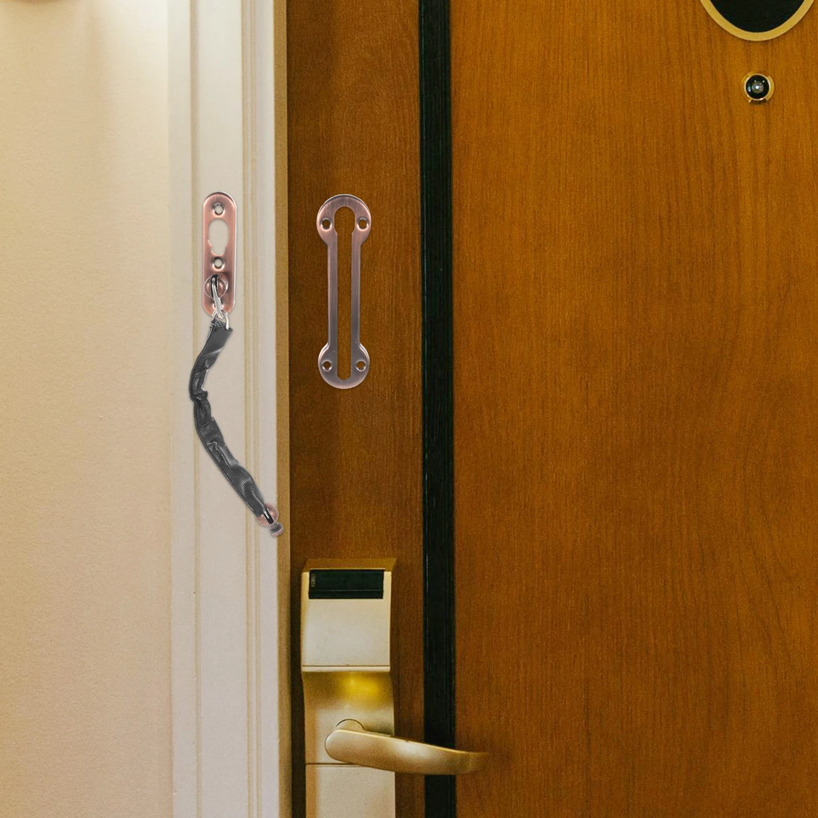 

Anti-theft Link Door Bolt Chain Security Lock for Locks Doors inside Front Latch Bold