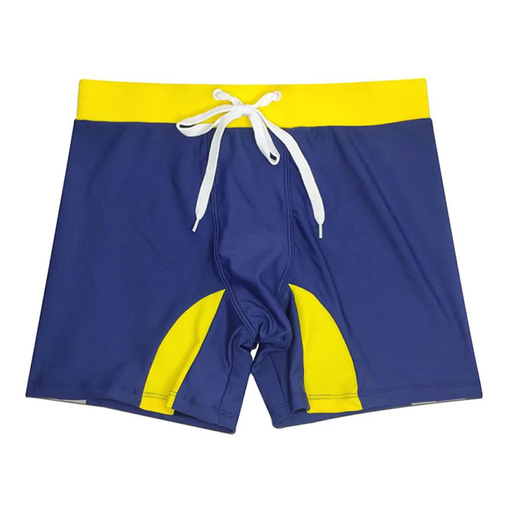 Mens Swimming Trunks Sports Quick Drying Tights Comfort Fit Color Block Shorts Summer Fashion Lightweight Beachwear Shorts 2024