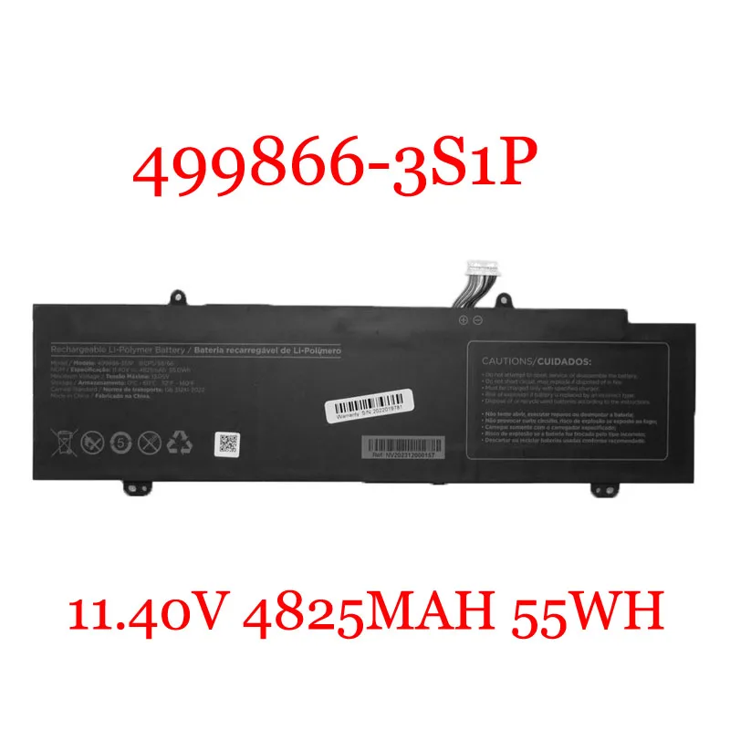 Laptop Battery For 499866-3S1P 11.40V 4825MAH 55WH 10PIN 8Lines New