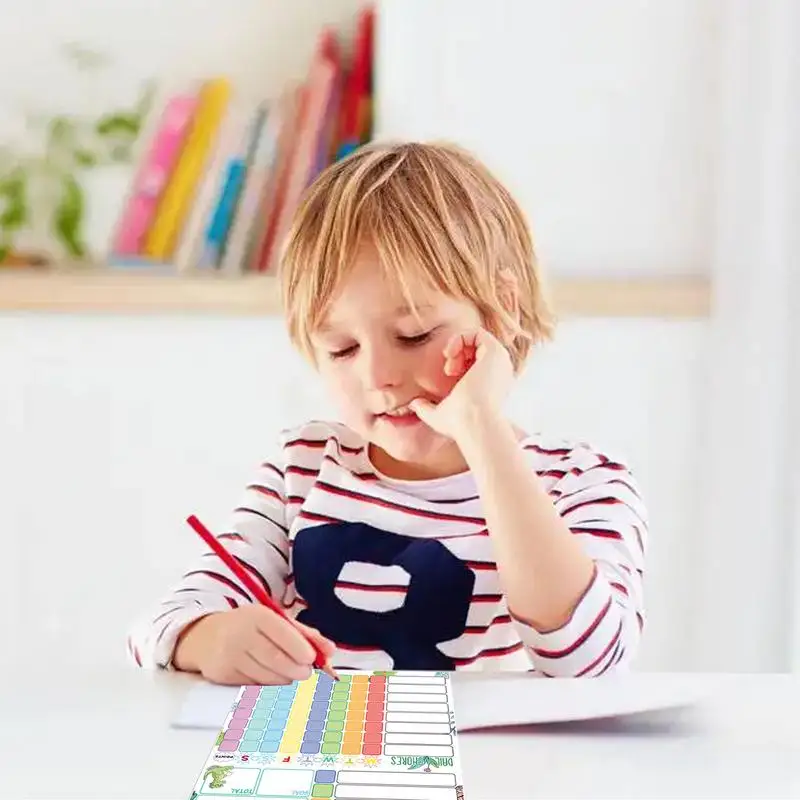 Magnetic Chore Chart Set para Adolescentes, Comportamento Gráficos com 2 Marcadores