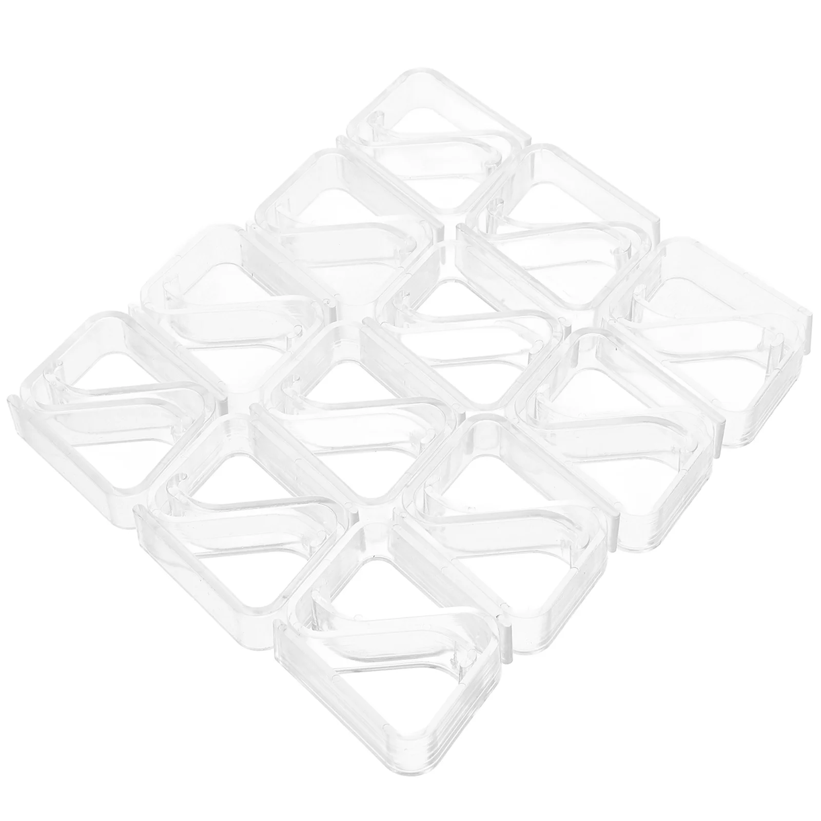 24 Pcs Transparent Tablecloth Clip Plastic Cover Clips Skirt for Outdoor Tables Clamps Clear