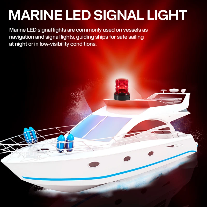 Luzes LED para Portos Marítimos e Lados Esquerdo e Direito, Luzes Laterais para Iates, Luzes de Navegação para Barcos, Luzes Laterais de Canal, Luz de Sinalização