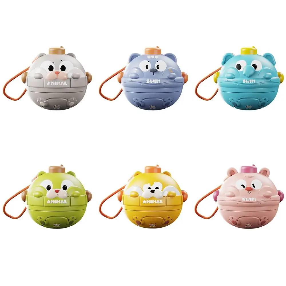 Simpatico cartone animato Animale domestico Pet Top Giroscopio Plastica Mano Occhio Coordinato Premendo Giocattolo Interazione genitore-unisex Giocattolo rotante multicolore