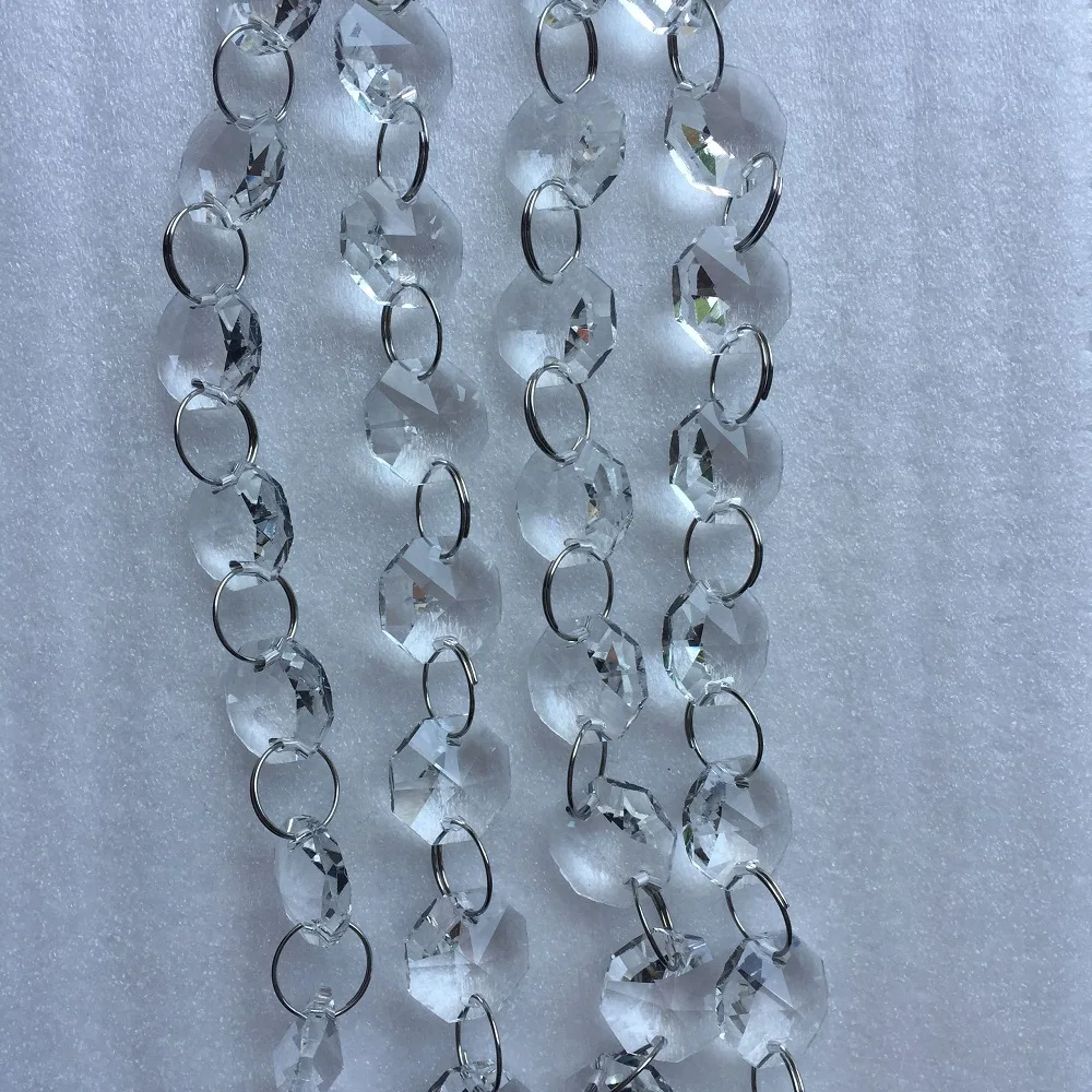 

Гирлянды из высококачественных хрустальных бусин длиной 10 метров с кольцами для свадебного и праздничного декора.