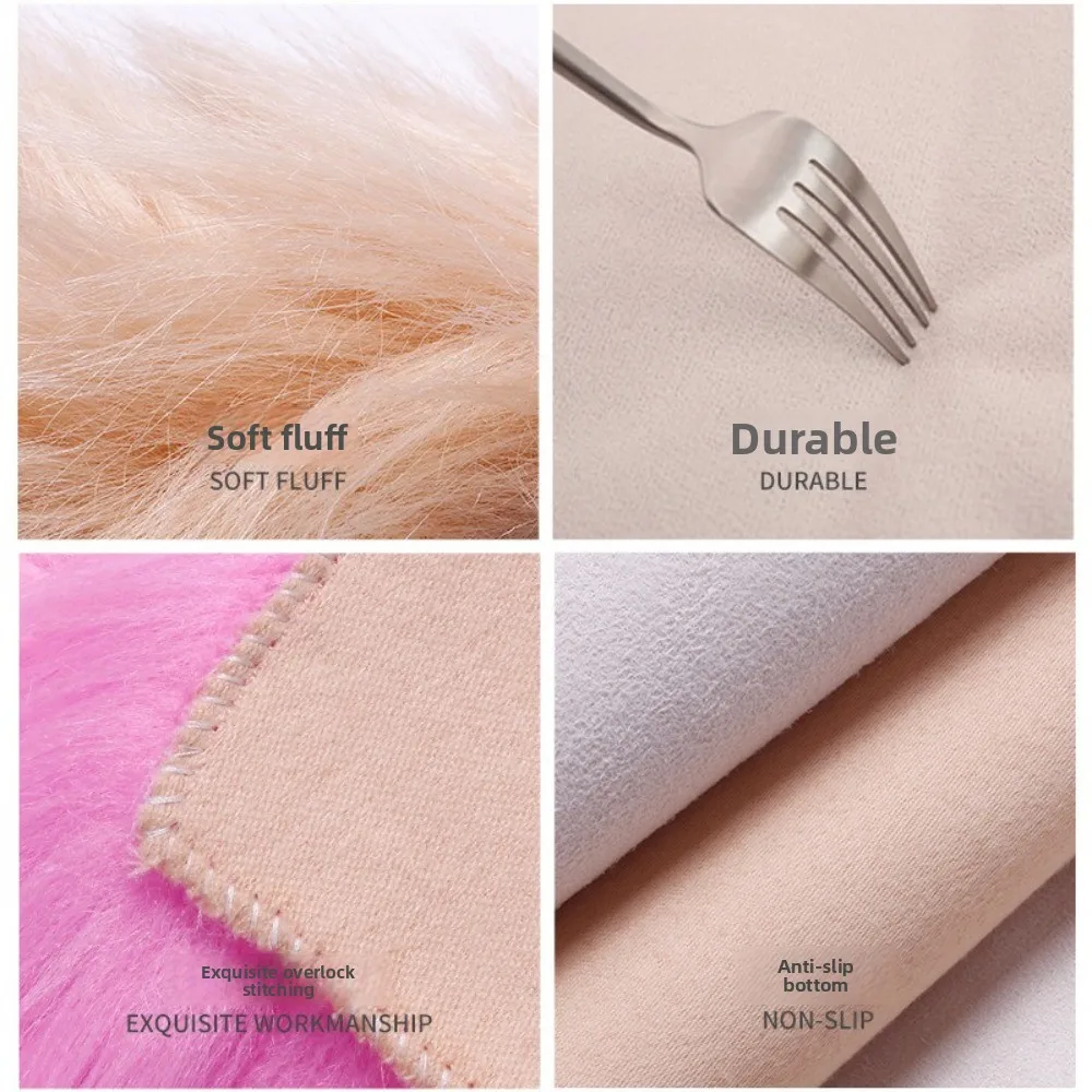 Soft Fur Nail Art Hand Rest Pad Foldable Live Streaming Display Cloth Photo Background Photography Props