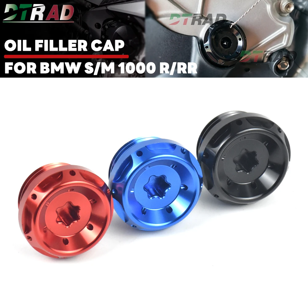 

For BMW S1000RR M1000RR S1000R M1000R S1000XR HP4 Motorcycle CNC Aluminum Engine Right Side Oil Filler Cap Screw Cover Plug Caps