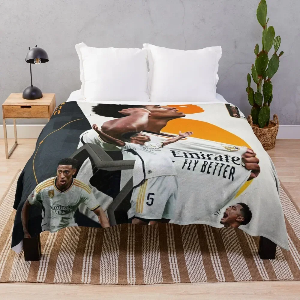 

JUDE BELLINGHAM GOAL CELEBRATION NEW CLUB 2023 2024 Throw Blanket Luxury St Loose Blankets