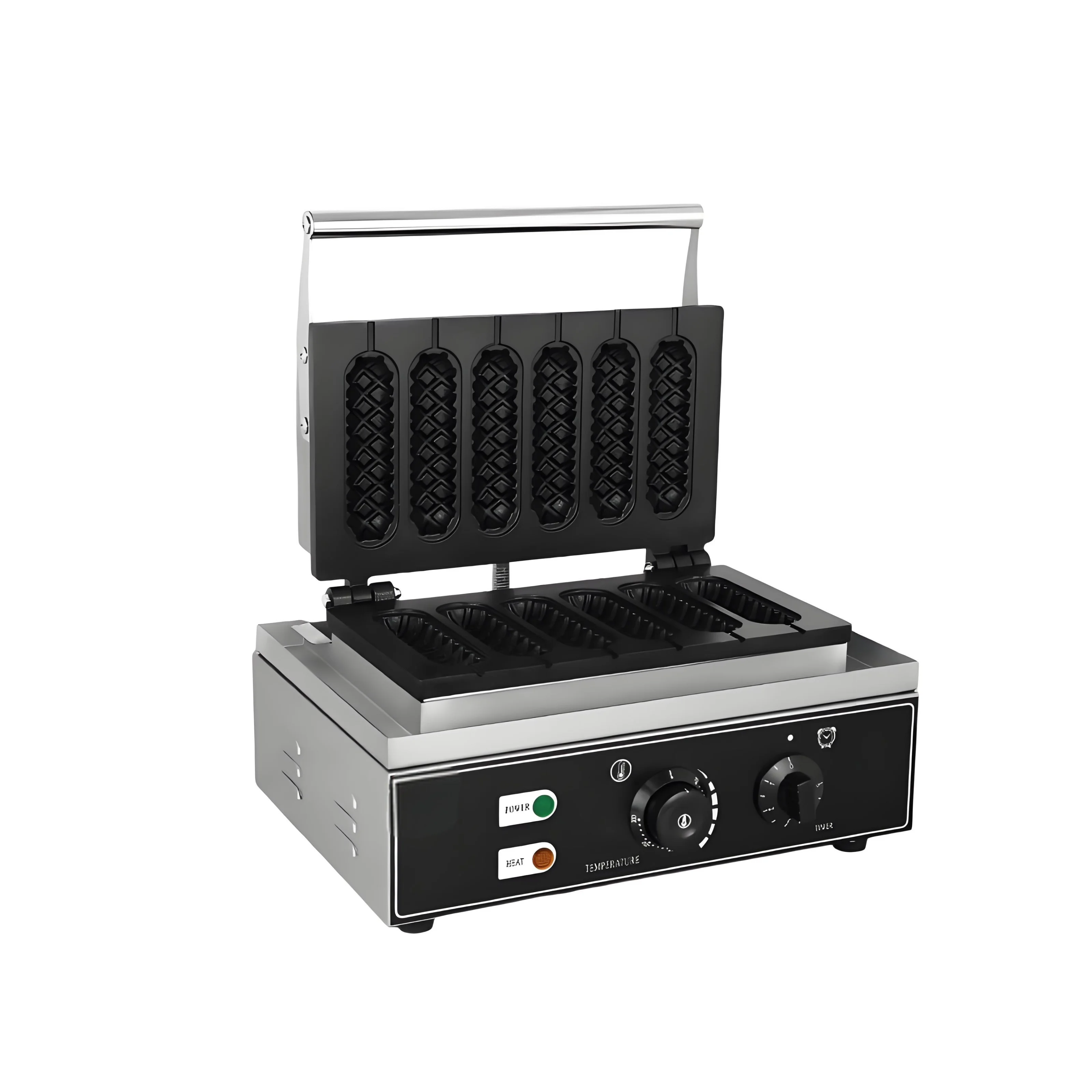 Commercial 110v/220v Electric Waffle Dog Maker Easy to Operate for Waffle Sticks/Baker New Condition Corn Waffle Stick Maker