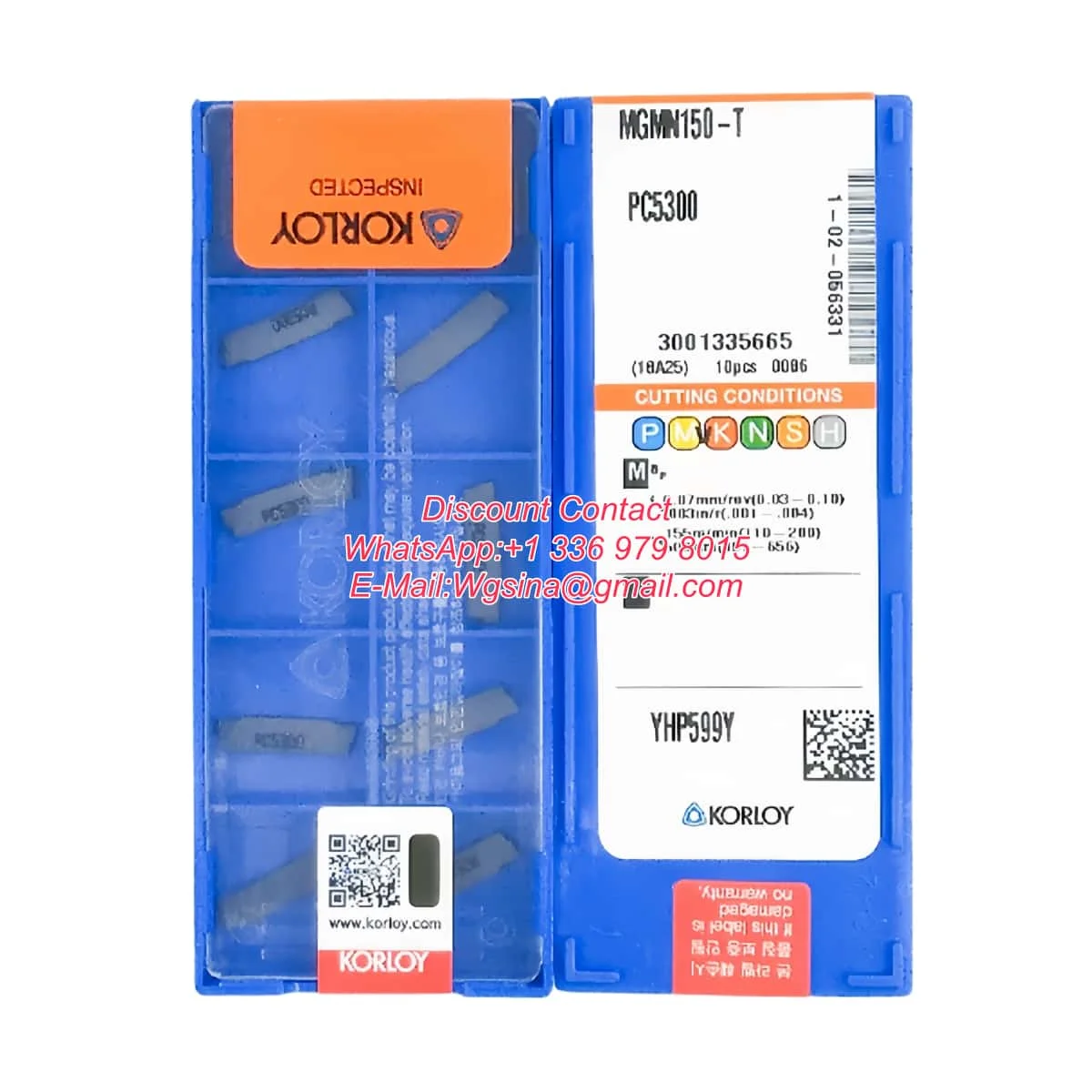 KORLOY  Original MGMN150/200/250/300/400 G CNC Holder Grooving Tool Carbide Inserts MGMN CNC Lathe Tools