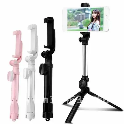 Self-Timer Camera Monopod Holder Photo Live Handphone Remote Tripod Stick Selfie Bluetooth-Compatible Wireless