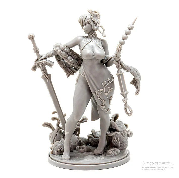 78MM Resin model kits figure beauty colorless and self-assembled A-1379