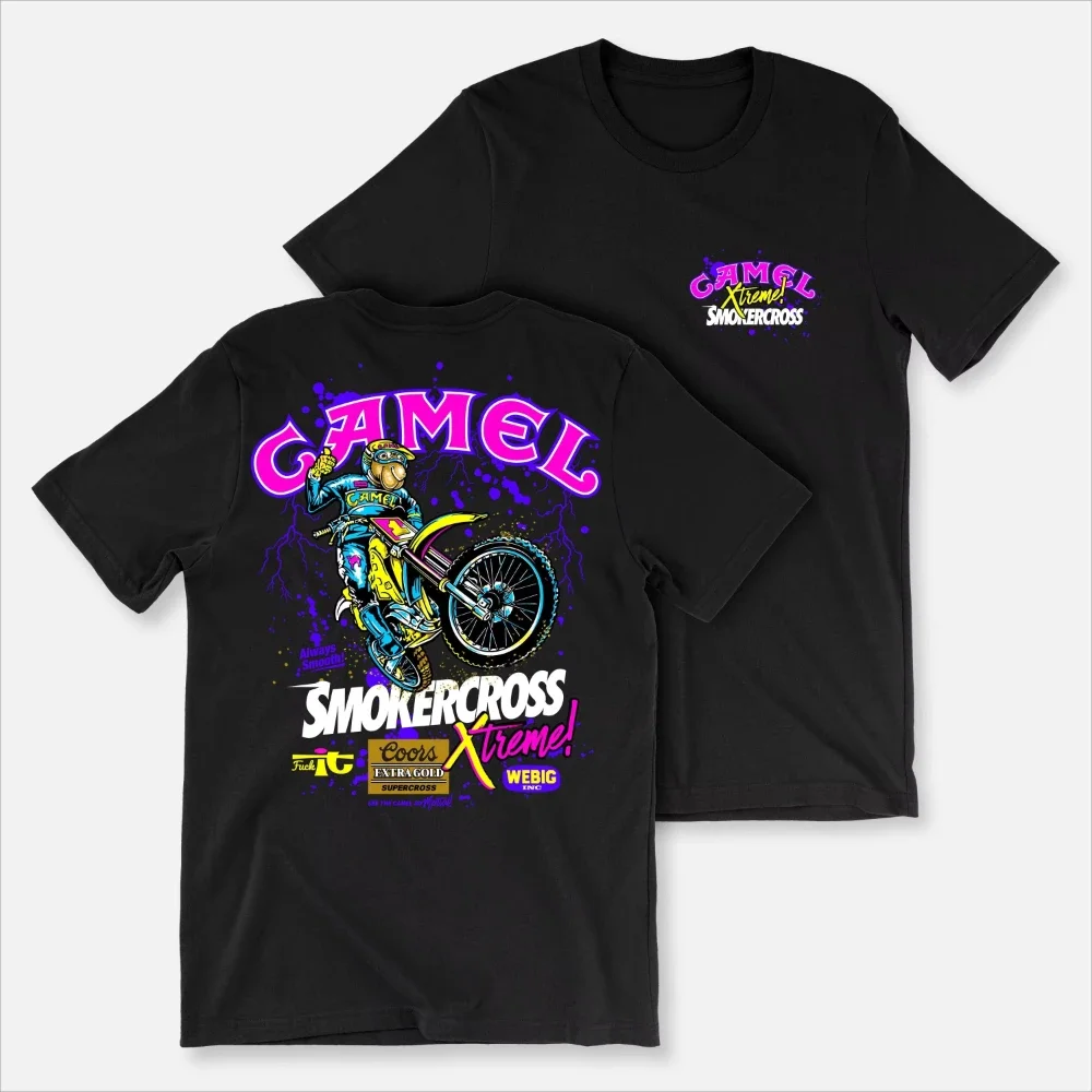 

Camelgasm Xtreme Smokercross T-Shirt Men Women Short Sleeve Cotton Tees Summer Top Retro Streetwear Brand TShirt Unisex Clothing