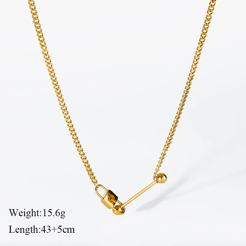 EILIECK 316L Edelstahl Mondperlen-Zirkon-Welpen-Anhänger Halskette für Frauen und Mädchen Neue Mode Halskette Schmuck Geschenk Bijoux – Detail 17