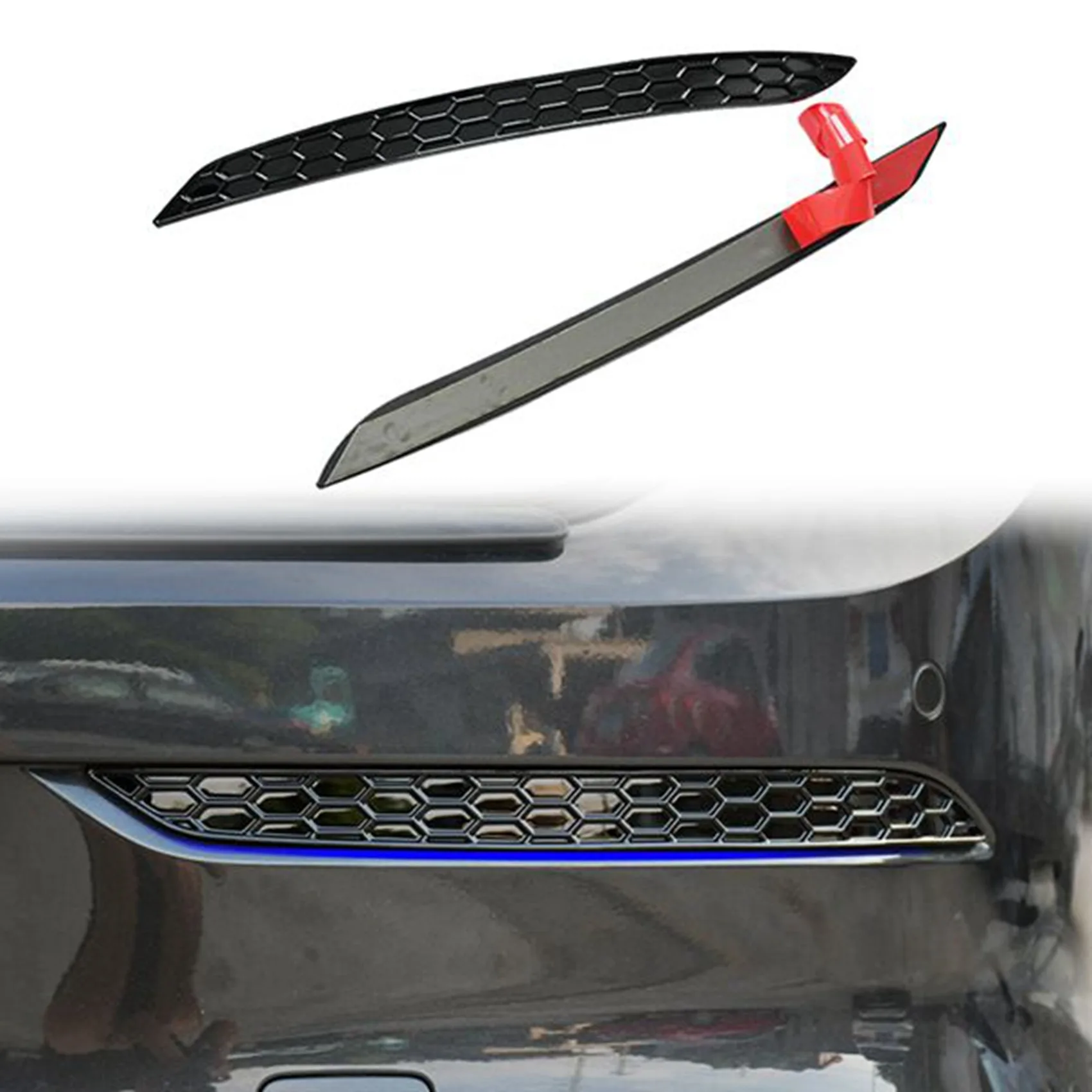 2 Stuks Achterbumper Reflector Strips Voor-Vw Golf 8 Mk8 Voor Rline 2020-2022 Buitendelen