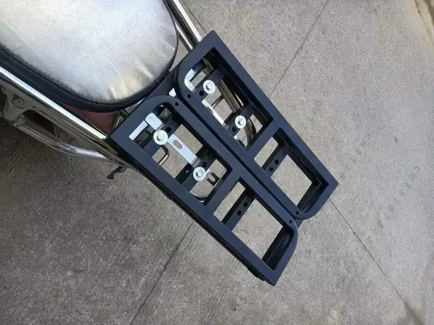 Duty Luggage Rack 45LB Capacity，Universal Bike Pet Carrier Foldable Rear Rack Cargo Basket, for Bicycle Motorcycle Scooter Heavy