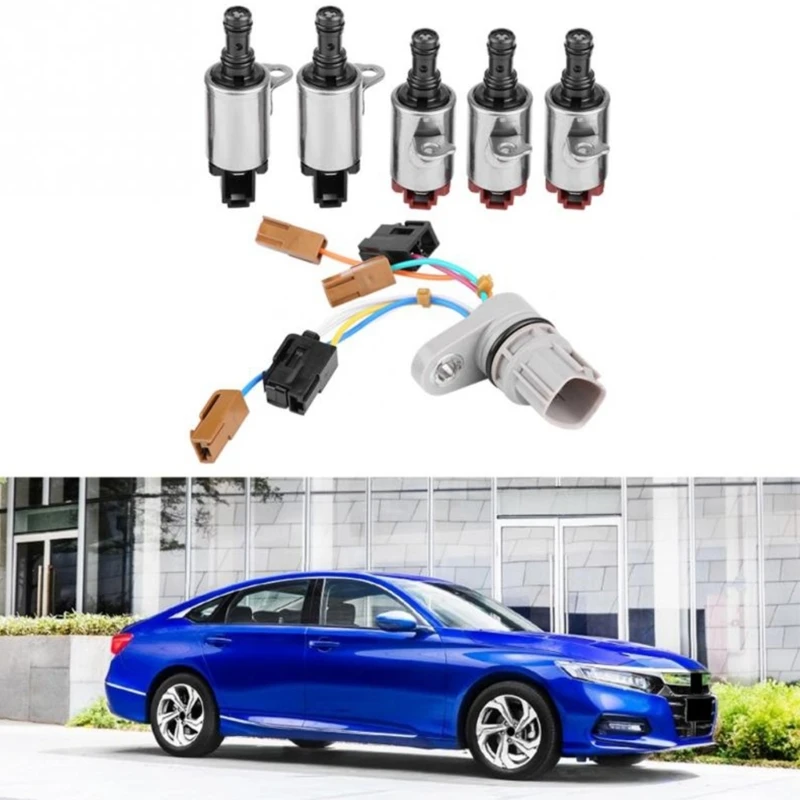 Car Transmission Shifts Solenoid with Harness for Crosstour RSX28400-PRP-004 28360-PRP-003 28500-PRP-004 Auto Part