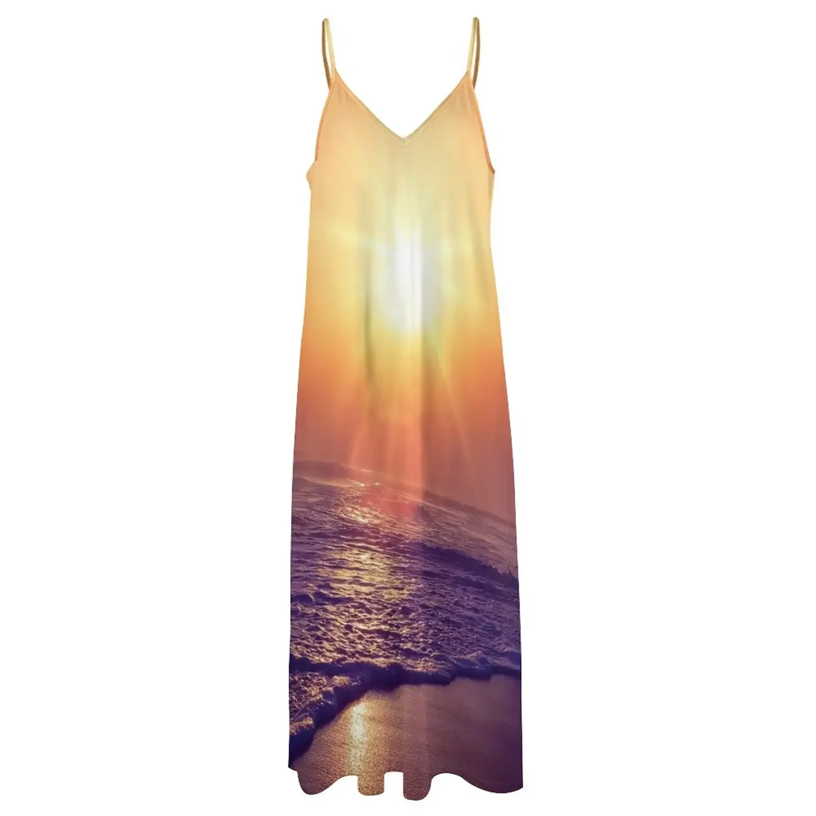 Sunset Sleeveless Dress dress women summer prom clothes beach outfits for women