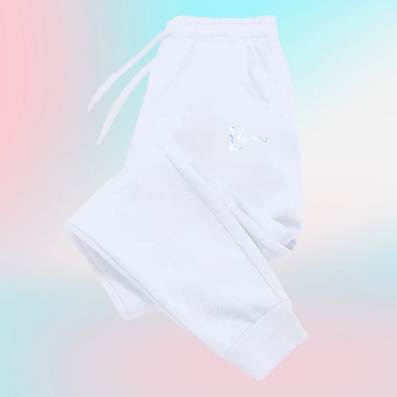 

Мужские брюки с принтом, брюки для бега, беговые брюки, осенне-зимние флисовые спортивные штаны, спортивные повседневные мешковатые брюки, спортивные штаны