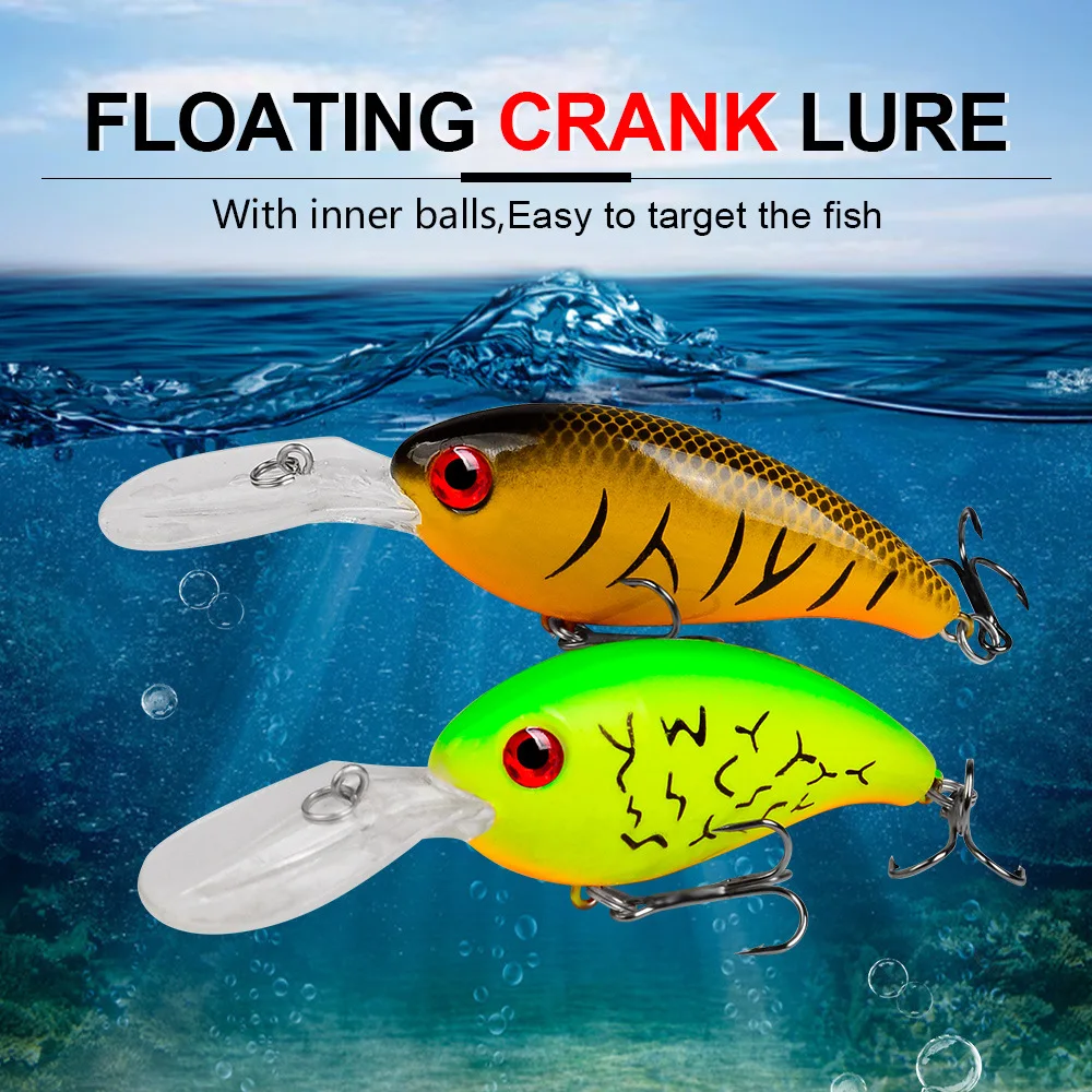 Proberos Crankbait Fishing Lures Sea Trolling Minnow Artificial Hard Bait 10cm 14g Big Wobblers Crankbait