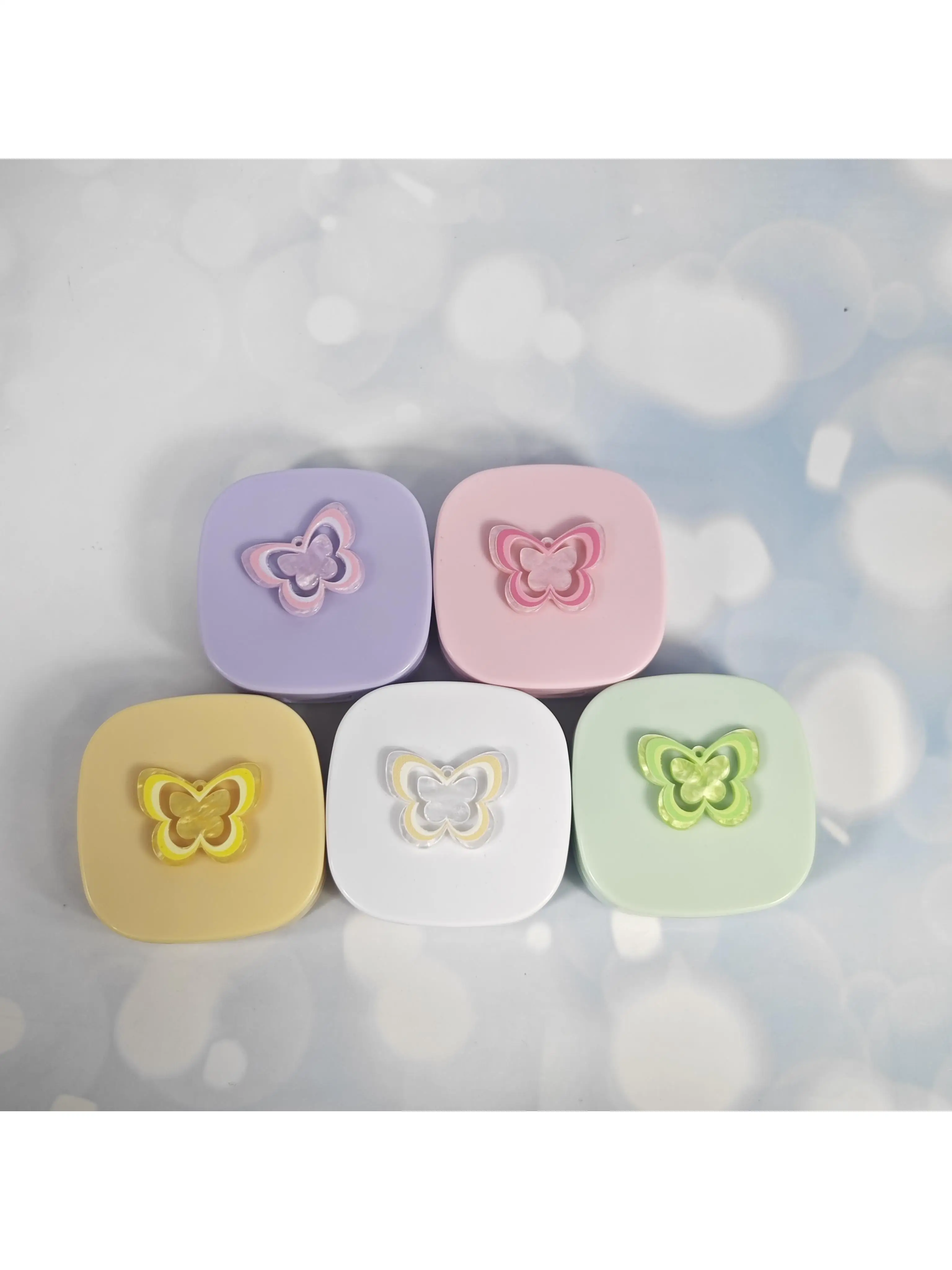 Adorable Bow Contact Lens Case, DIY Design for Easy Customization, Portable Double Care Box for Safe Storage & Travel