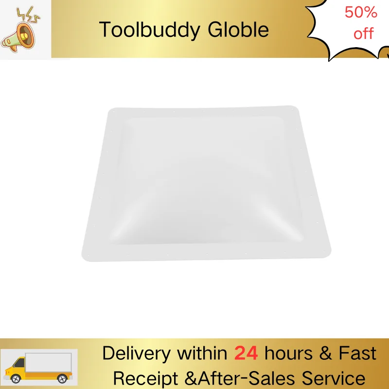 

﻿ 26x26 Inch RV Skylight White PC Material UV Resistant Camper Roof Window Direct Replacement Universal Fit for Motorhome