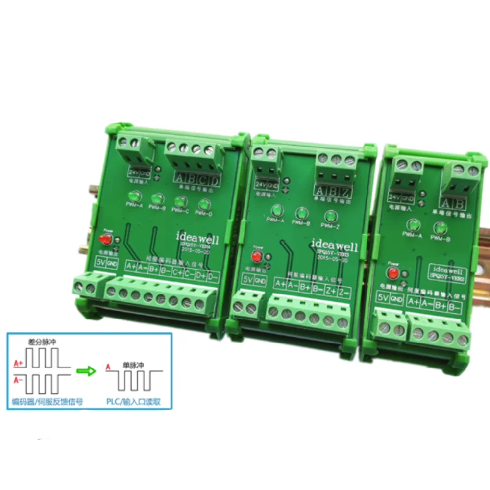 Compatible with NPN/PNP Differential to Collector Encoder Differential Signal Converter Differential to Single-ended 5V to 24V