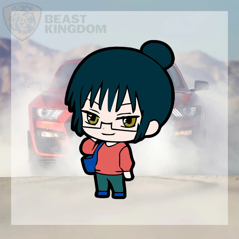 Car Stickers Cartoon Girl Vinyl Decal Waterproof Die Cut Long Lasting Fade Resistant for Side Mirror Tumbler Door Auto Decor