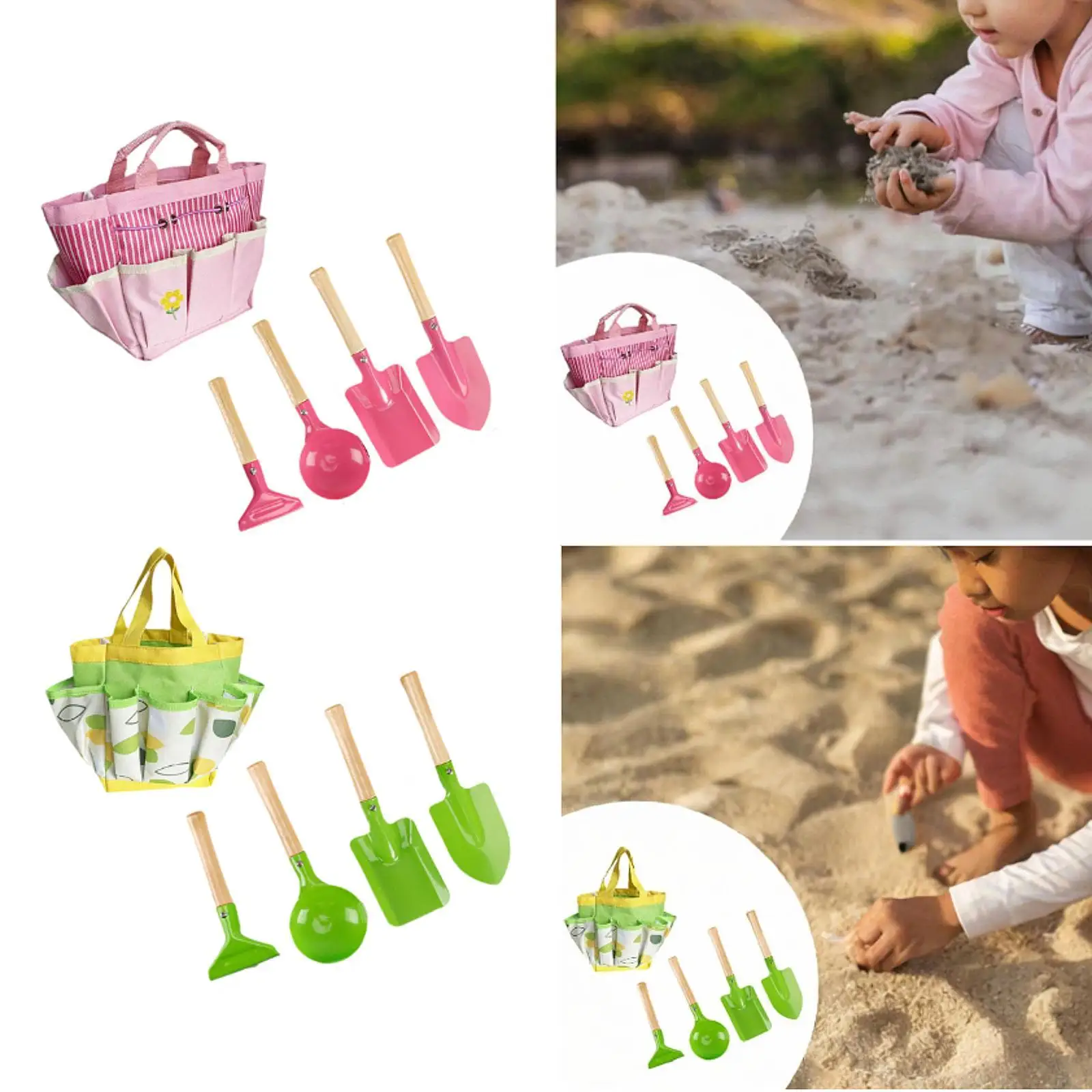 5Pcs Kids Gardening Tools Set Kids Garden Tools for Transplanting Planting