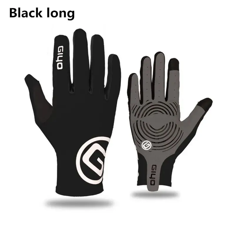 GIYO Wind Breaking Cycling Full Finger Gloves Touch Screen Anti-slip Bicycle Lycra Fabric Mittens MTB Road Bike Long Glove