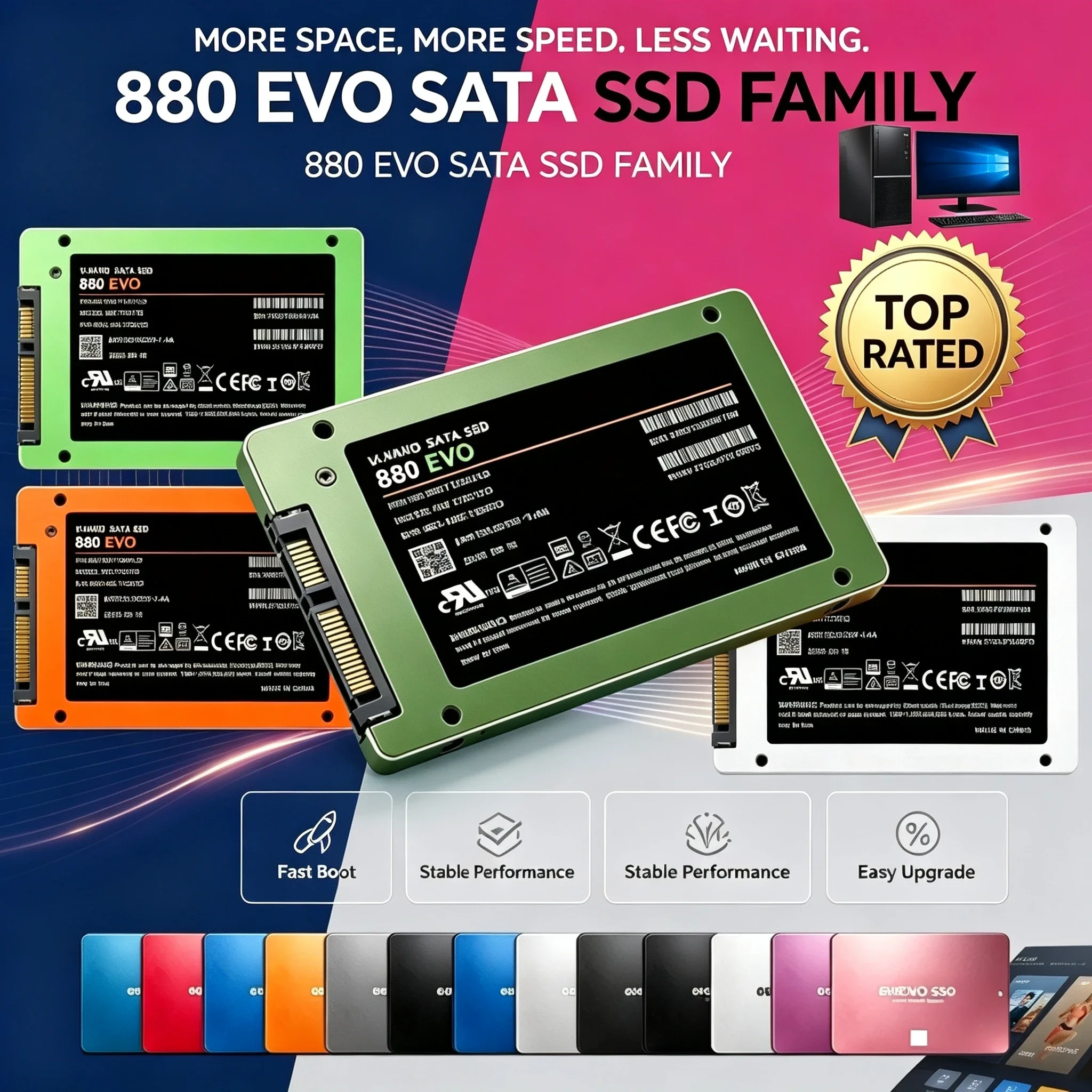 Built-in Solid State Disk 880 EVO, 500GB, SATA III, 2.5