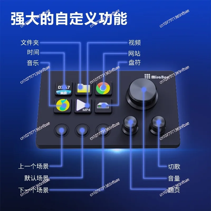 N3 custom macro keyboard streamdeck desktop controller with screen visualization