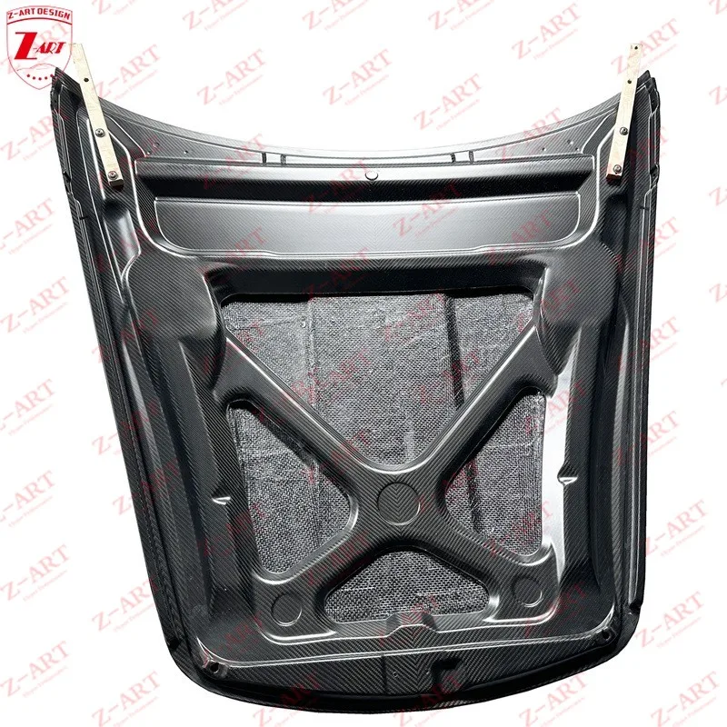 Z-ART 997 GT2 RS Dry Carbon Fiber Front Trunk Lid for Porsche 987 Boxster Cayman Prepreg Carbon Fiber Front Hood for Porsche 997