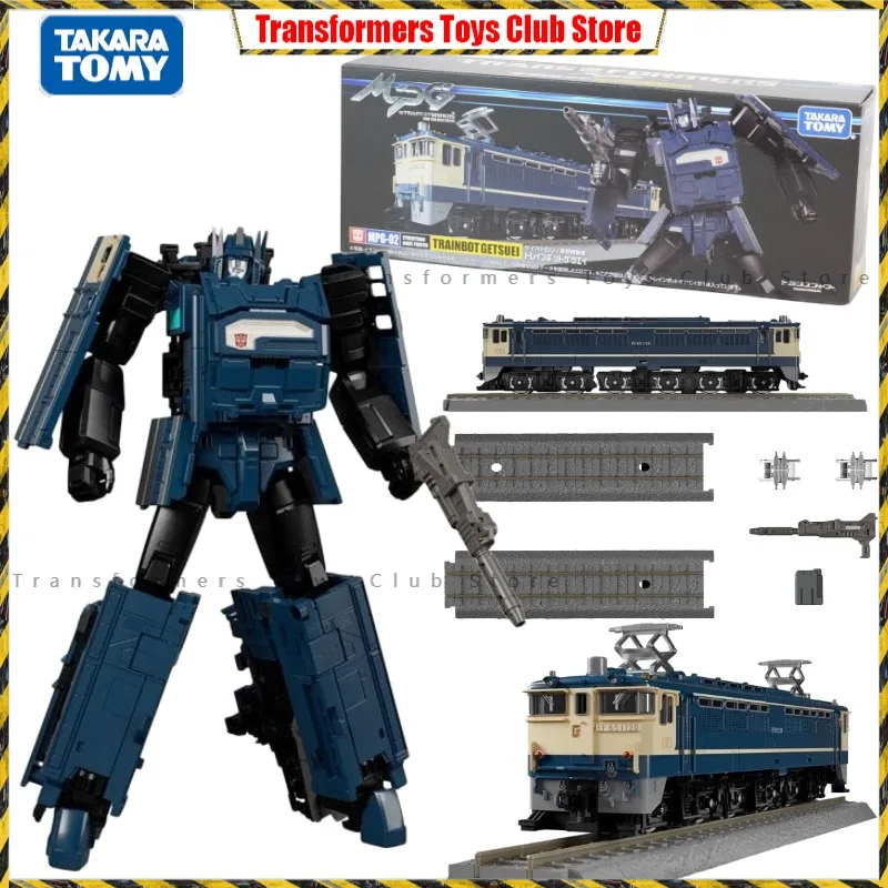 Original Genuine In Stock Takara Tomy Transformers MPG-02 Trainbot Getsuei Masterpiece Cybertron Night Fighter Action Figure