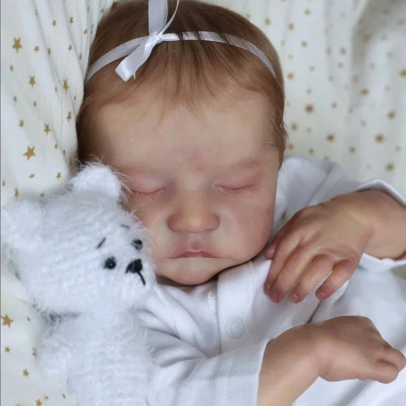 

Sleeping Levi Full Body Vinyl Already Painted Finished DollBaby 3D Skin with Visible Veins Collectible Art Doll