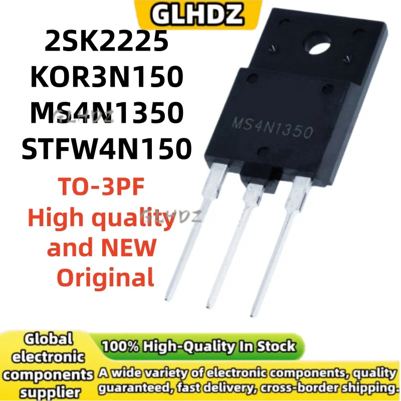 Original 5UNITS/LOT TO-3PF 2SK2225 KOR3N150 MS4N1350 STFW4N150 In the warehouse