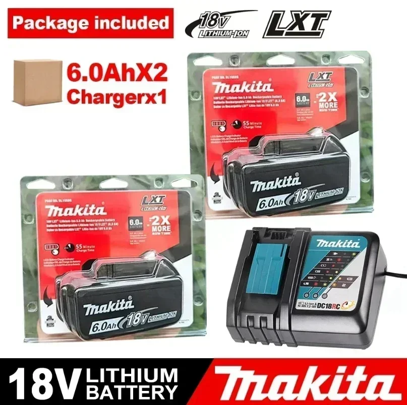 Echte 6Ah Voor Makita BL1860 18V Batterij Power Tools Li-Ion Vervanging LXT BL1850 BL1840 voor 18V Schroevendraaier met BMS TPCELL