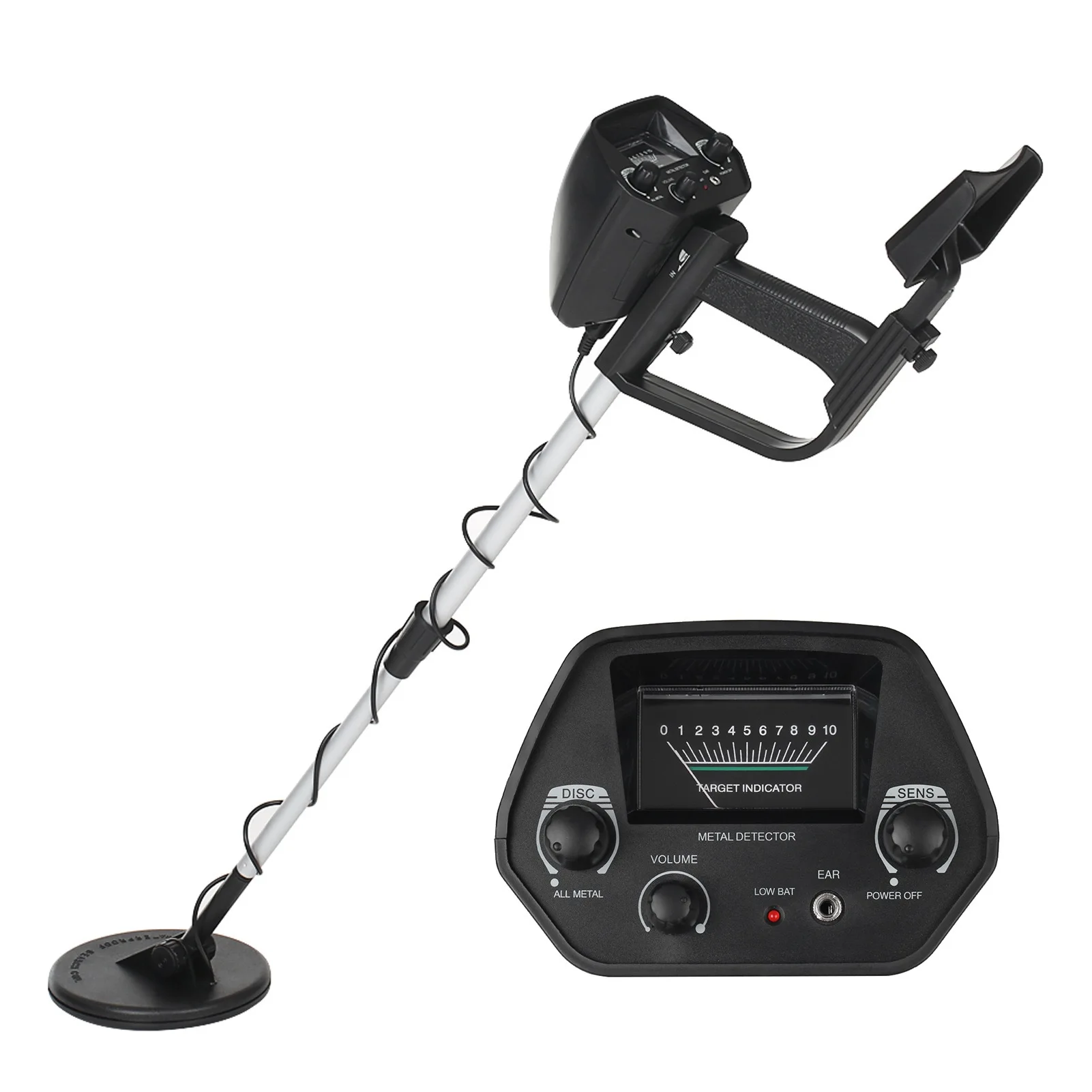 

Underground Metal Detector High-Precision Detector Extension Length of 37-42Inch for Underground Exploration Treasure Hunting
