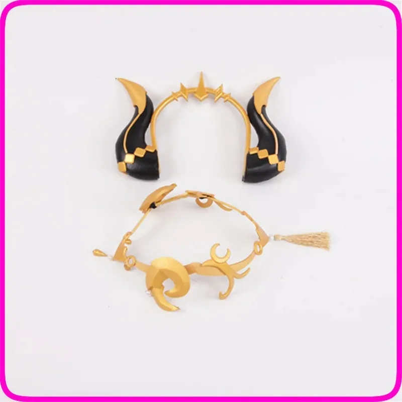 Nuevo Genshin Impact Nilu Cosplay cuernos tocado pasador de pelo Clip de pelo Anime Nilou horquilla accesorio de disfraz de Halloween